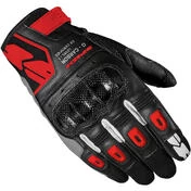 Spidi G-CARBON Short Leather Motorcycle мотоперчатки Black Red