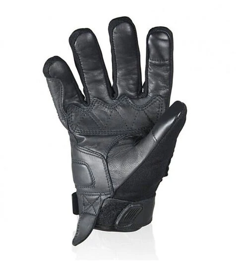 Woman Motorcycle Gloves in Harisson Certified SPLASH WP Lady Black Fabric