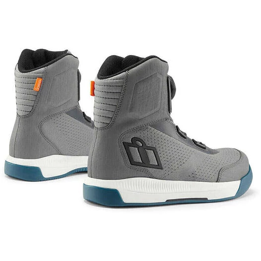 Icon OVERLORD Ventilated Sport Motorcycle Shoes Gray
