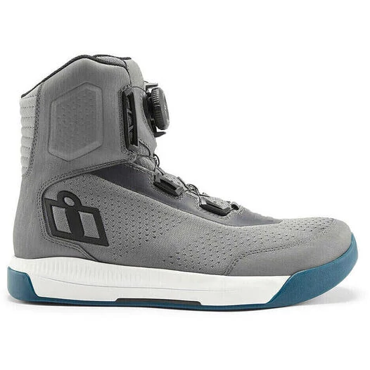 Icon OVERLORD Ventilated Sport Motorcycle Shoes Gray