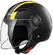 Moto Jet Мотошлем OF562 Ls2 Airflow Long With визор Long Metropolis Black Yellow Hy vision (размер: s)