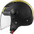 Moto Jet helmet OF562 Ls2 Airflow Long With Visor Long Metropolis Black Yellow Hy vision