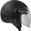 Moto Jet helmet OF562 Ls2 Airflow Long With Visor Long Metropolis Black Yellow Hy vision