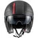 Motorcycle Helmet Jet Premier VINTAGE DX 92 BM Matt Gray Red