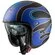 Motorcycle Мотошлем Jet Premier VINTAGE FR 12 BM Matt Blue Black (размер: s)