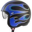 Motorcycle Helmet Jet Premier VINTAGE FR 12 BM Matt Blue Black
