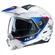 Touring Modular Motorcycle Helmet HJC C80 BULT MC21SF White Blue Red Matt (размер: m)