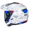 Touring Modular Motorcycle Helmet HJC C80 BULT MC21SF White Blue Red Matt