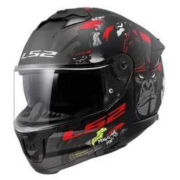 LS2 FF808 Stream II Angry Monkey Full Face Helmet matt black / red