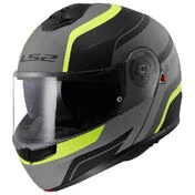 LS2 FF908 Strobe II Monza Modular Helmet matt black / yellow