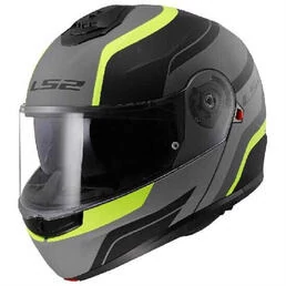 LS2 FF908 Strobe II Monza Modular Helmet matt black / yellow