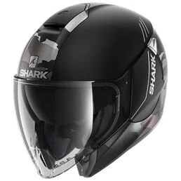 SHARK Citycruiser Genom Open Face Helmet Matte Black / Silver / Anthracite
