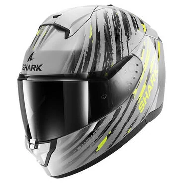 SHARK Ridill 2 Full Face Helmet Silver / Anthracite / Yellow