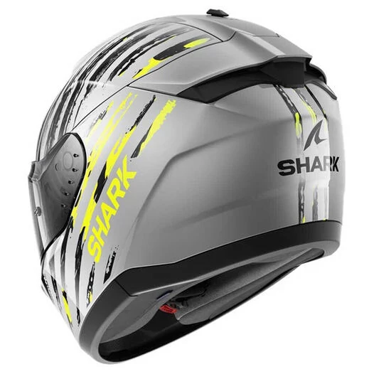SHARK Ridill 2 Full Face Helmet Silver / Anthracite / Yellow