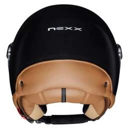 NEXX Y.10 Sunny Open Face Helmet Matt Black / Camel
