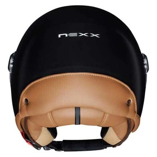 NEXX Y.10 Sunny Open Face Helmet Matt Black / Camel