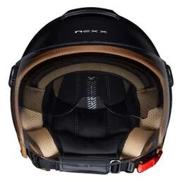 NEXX Y.10 Sunny Open Face Helmet Matt Black / Camel