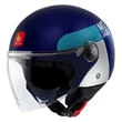MT Helmets Street S Inboard Open Face Helmet Синий (размер: 2xs)