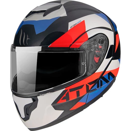 MT HELMETS Atom SV W17 Modular Helmet Gloss Pearl / Blue
