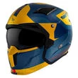 MT Helmets Streetfighter SV S Totem Convertible Helmet Матовый Желтый