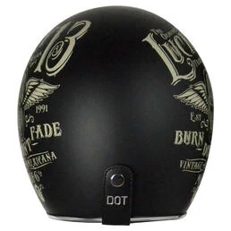 ORIGINE Primo Flying Wheel Open Face Helmet Черный