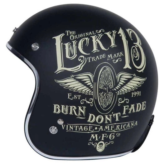 ORIGINE Primo Flying Wheel Open Face Helmet Черный