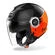 AIROH Helios Fluo Open Face Helmet Черно-оранжевый