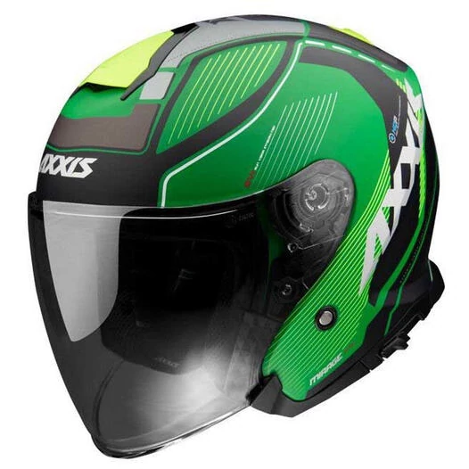 AXXIS OF504SV Mirage SV Village Open Face Helmet Зеленый (размер: s)