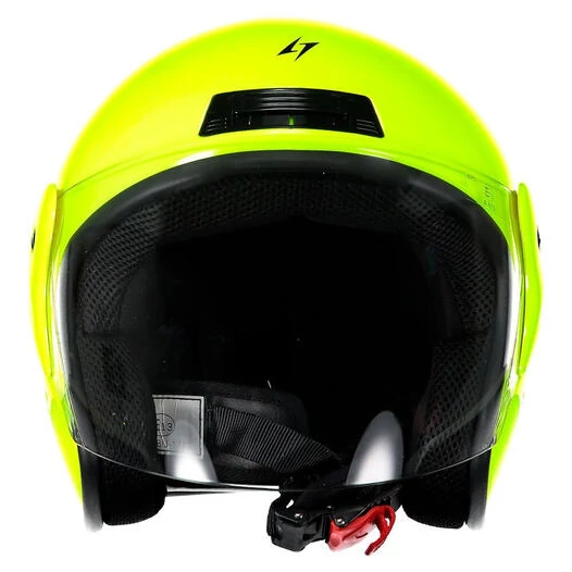 STORMER Sun Open Face Helmet Neon Yellow Glossy