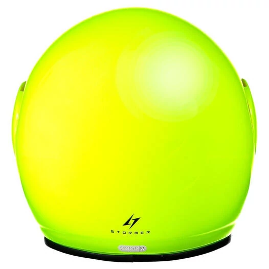 STORMER Sun Open Face Helmet Neon Yellow Glossy