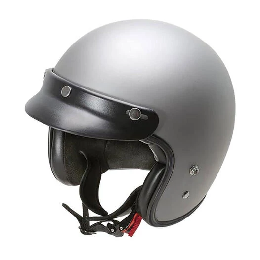 GARI G20X Fiberglass Open Face Helmet Grey Titanium Matte