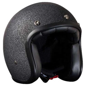 STORMER Pearl Open Face Helmet Black Matt Glitter