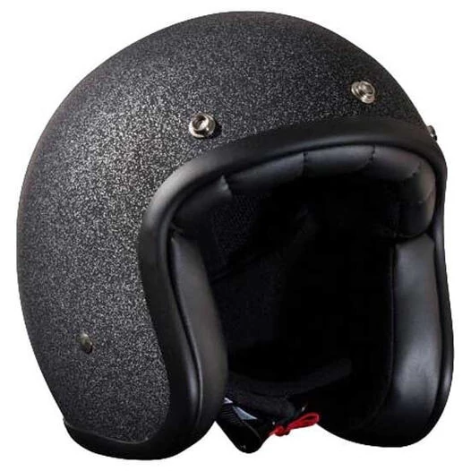 STORMER Pearl Open Face Helmet Black Matt Glitter (размер: 2xs)