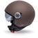 GARI G20 Open Face Helmet Matt Coffee