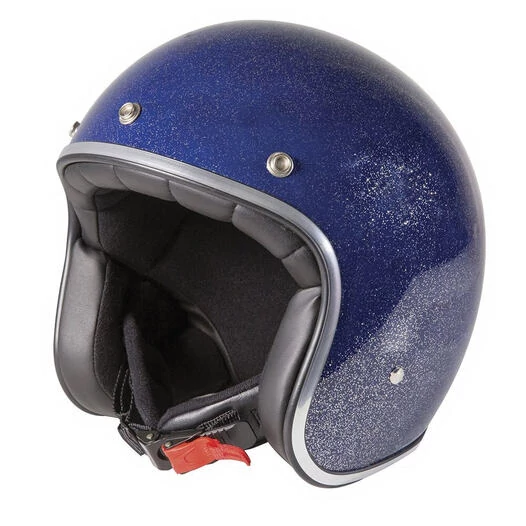 STORMER Pearl Open Face Helmet Glitter Navy Blue Glossy