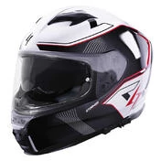 STORMER ZS 1001 Full Face Helmet Glossy White Red