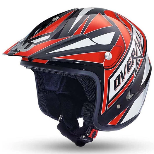 NAU N400 Overall Trial Open Face Helmet Красно-черный (размер: s)