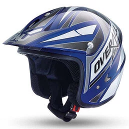 NAU N400 Overall Trial Open Face Helmet Сине-черный