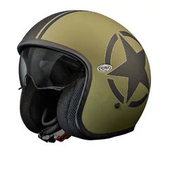 PREMIER HELMETS 23 Vintage Star Military BM 22.06 Open Face Helmet Черно-зеленый