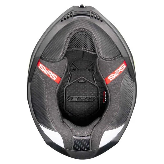 CGM 363G Shot Race Full Face Helmet Matt Anthracite / Red