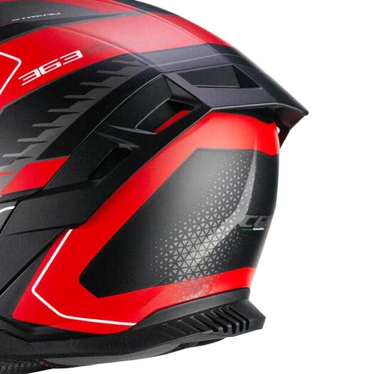 CGM 363G Shot Race Full Face Helmet Matt Anthracite / Red