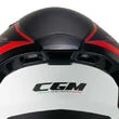 CGM 127G Deep Race Open Face Helmet Matt Graphite / Red