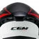 CGM 127G Deep Race Open Face Helmet Matt Graphite / Red