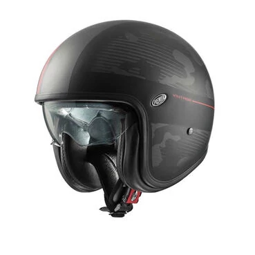 PREMIER HELMETS 23 Vintage DX 92 BM 22.06 Open Face Helmet Серо-черный
