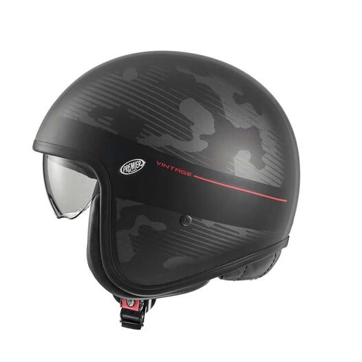 PREMIER HELMETS 23 Vintage DX 92 BM 22.06 Open Face Helmet Серо-черный