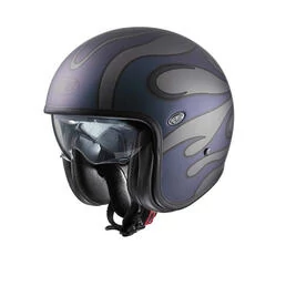 PREMIER HELMETS 23 Vintage FR Iride BM 22.06 Open Face Helmet Голубой