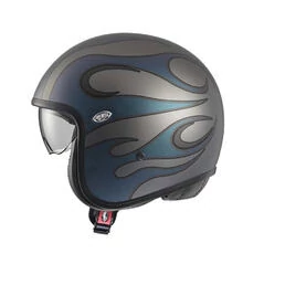 PREMIER HELMETS 23 Vintage FR Iride BM 22.06 Open Face Helmet Голубой