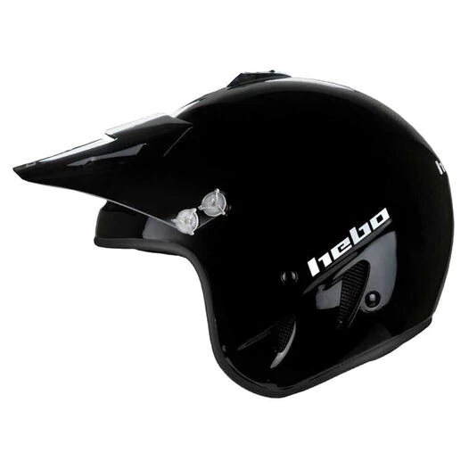 HEBO Zone HTRP00 Policarbonato Open Face Helmet Черный