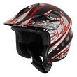 NAU N400 Overnet Open Face Helmet Красно-черный