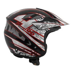 NAU N400 Overnet Open Face Helmet Красно-черный